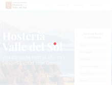 Tablet Screenshot of hosteriavalledelsol.com